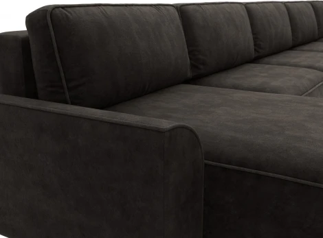 Диван п-образный Лига-048 НПБ МегаЛонг Лига Диванов (Велюр) арт.128323