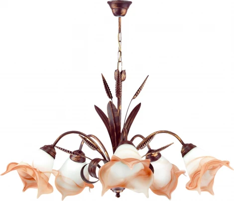 Подвесная люстра Lampex Kolos 020/5 B+M