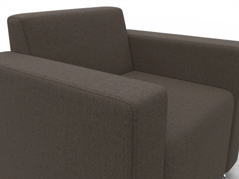 Кресло Лига-093 ВН (ДСП,Брус,Фанера,Рогожка/Коричневый) Лига Диванов 134968