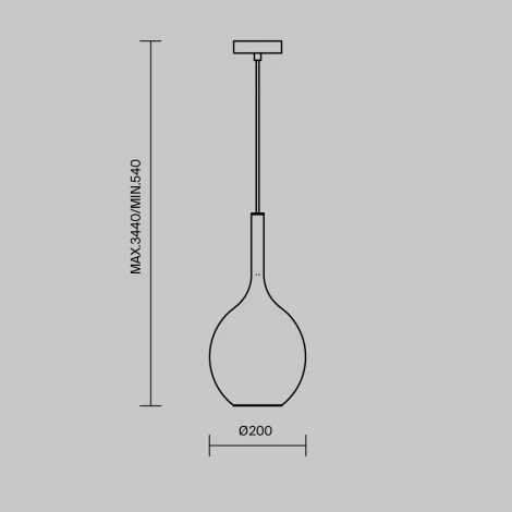 Подвесной светильник Maytoni Duality MOD271PL-01B3 (220V, на проводе)