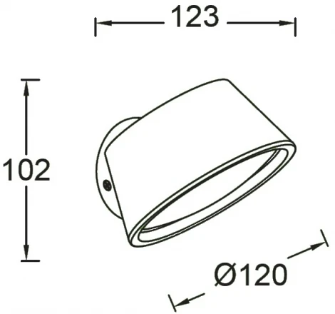 Уличный настенный светильник Oasis Light TUBE LED W2886