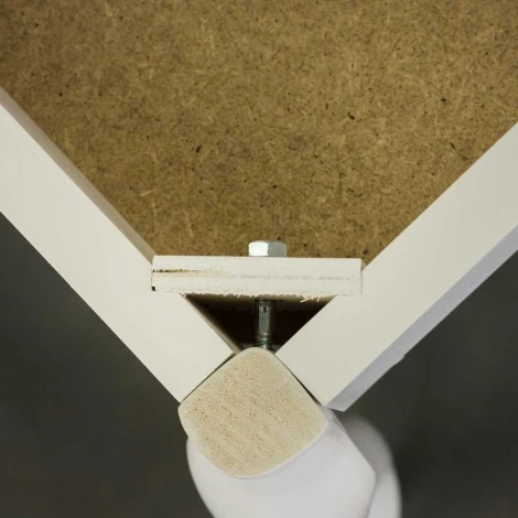 Банкетка Ретро с ящиком белый, ткань полоса коричн. от фабрики Mebelik