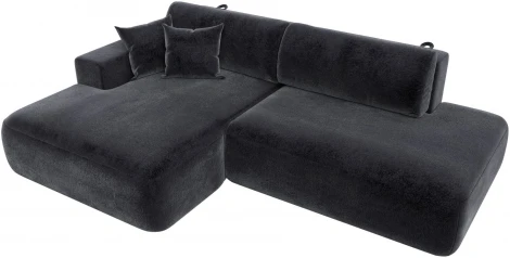 Диван угловой Лига-036 НПБ Модерн левый угол Лига Диванов (Велюр) арт.127783L