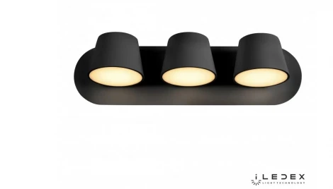 Спот iLedex Flexin W1118-3AS BK (220V)
