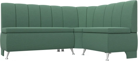 Диван кухонный угловой Кантри правый угол (Зеленый/Рогожка) Лига Диванов арт.123219