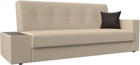 Диван-книжка Лига-020 стол слева (Бежевый,Коричневый/Экокожа) Лига Диванов арт.118537L