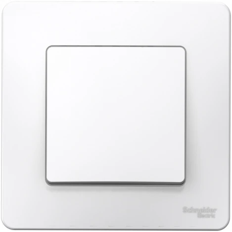 Выключатель встраиваемый одноклавишный (белый) Systeme Electric Blanca BLNVS010101