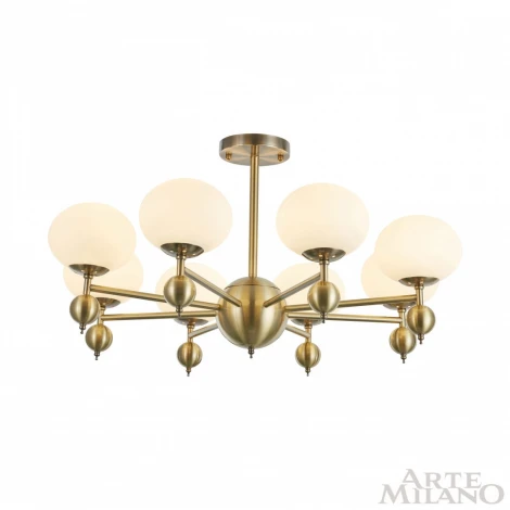 Потолочная люстра на штанге Arte Milano 270307/8 GD (220V, шарики)
