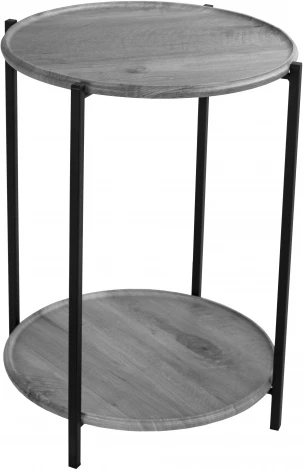 Стол журнальный BeautyStyle 21 орех гикори grey/черный от фабрики Mebelik