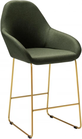 Кресло полубар Kent тёмно-зеленый/Линк золото R-Home арт.410119126h_ТмЗел_золото_ПБ
