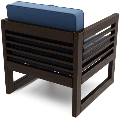 Кресло Arsko Сега венге велюр синий