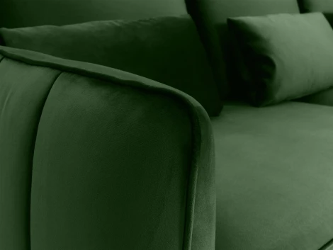 Диван Amsterdam трехместный ОГОГО (арт.698441), (Ткань/Зеленый)