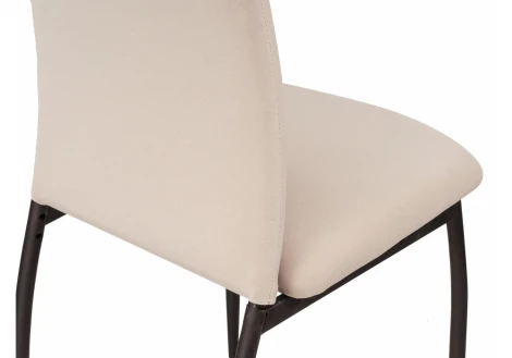 Стул Woodville на металлокаркасе Tod beige / black 15276