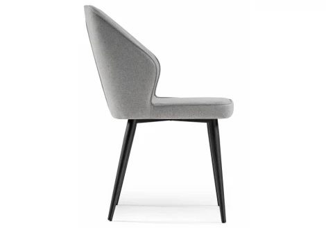 Обеденный стул на металлокаркасе Woodville Kosta gray / black 15219