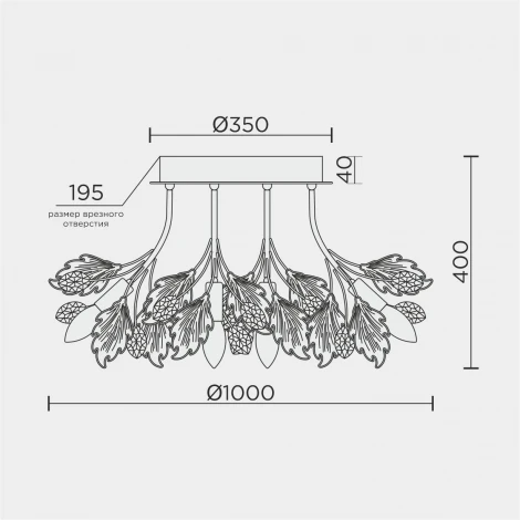 Потолочная люстра Modelux ML.6869.1000 CR