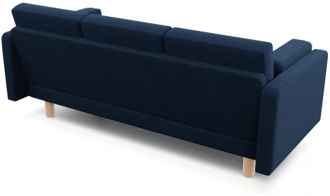 Диван Arsko прямой Ингвар Б велюр синий