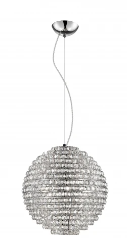 Подвесная люстра Simple Story 1096 1096-5PL (220V, хрусталь, на тросе, шар)