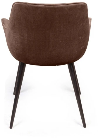 Стул Archi поворотный 90 градусов, функция возврата, антишум, бархат коричневый 12, опора конус Top Concept арт.22053