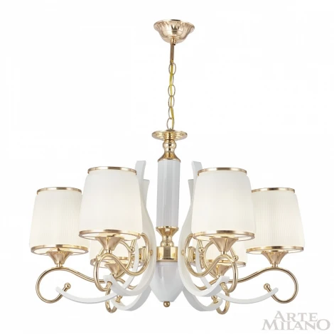 Подвесная люстра Arte Milano Florentia-3857 303857/6 Wh/Gd (220V, на цепи)