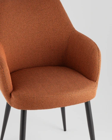 Стул обеденный Katys терракот елочка Stool Group УТ000042062