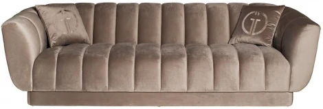 Диван трехместный велюр серый 243*95*74см Garda Decor арт.ZW-81103 GRE