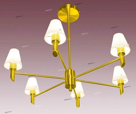 Потолочная люстра N-Light P-796 P-796/6 satin gold