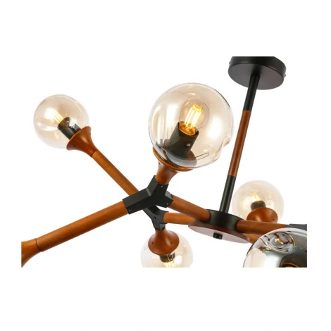 Потолочная люстра на штанге Evoluce Raquel SLE109402-08 (220V, шарики)