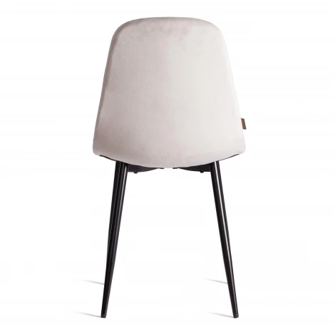Стул Breeze/Бриз (мод. JSC-58)/2 шт. в упаковке велюр/металл, 44х53х86см, светло-серый HLR14/черный (Комплект из 2 шт.) Tetchair 24481