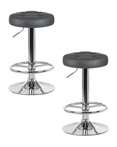 Набор 2 шт табурет барный DOBRIN BRUNO (серый)