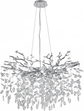 Подвесная люстра хрустальная Arte Milano Milano-1 23110.760.10.E14.B CR (220V, на тросе)