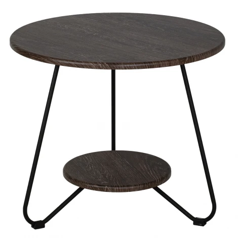 Стол журнальный BeautyStyle 38 дуб шоле коричневый/черный Mebelik 009435