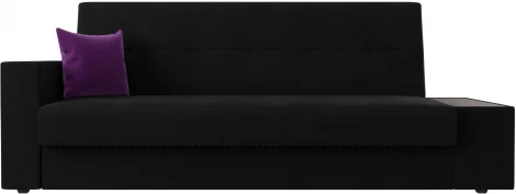 Диван-книжка Лига-020 стол справа (Черный,Фиолетовый/Микровельвет) Лига Диванов арт.118516