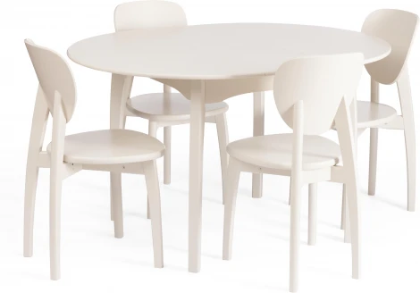 Стул DIAMANTE жесткое сидение (Бук /Белый)