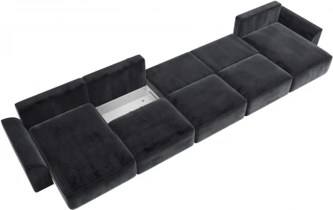 Диван п-образный Лига-048 НПБ МегаЛонг Лига Диванов (Велюр) арт.128333