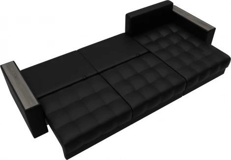 Диван угловой с декором Лига-049 НПБ Лонг Лига Диванов (Экокожа) арт.128307