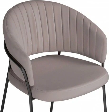 Стул на металлокаркасе Лео (Лео латте brandy light 4 / черный) Woodville арт.592482