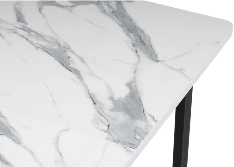 Стол деревянный Кэрин белый / черный 464909 Woodville