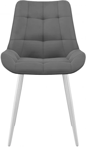 Стул 206М B22 GREY, ножки белые Dikline 00-00062234