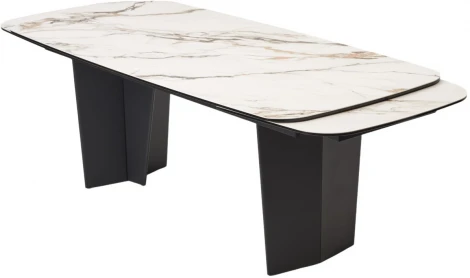 Стол MIKKEL 200 TL-188, испанская керамика / черный каркас, ®DISAUR (арт.626М05809)