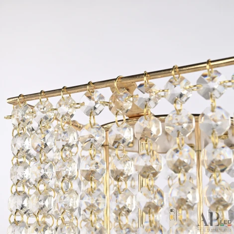 Интерьерная настольная лампа светодиодная пультом APL LED Rimini S500.L4.15-38.B.3000.Gold