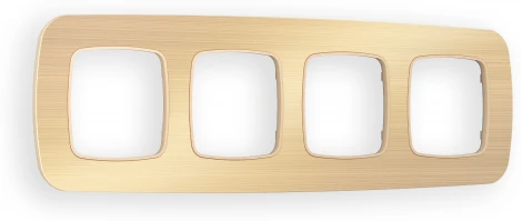 Рамка Ambrella Volt OMEGA Radian (Шампань Металл шлифованный) 4-ая OF580304