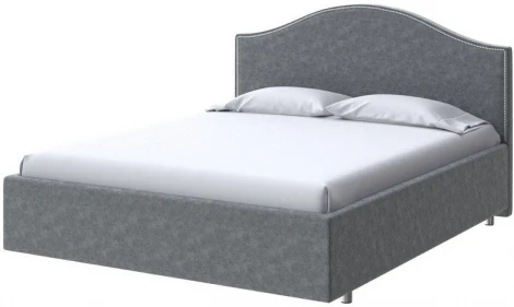PROxSON Кровать Classic (Ткань: Велюр Gratta 4 Серый космос) 80x200