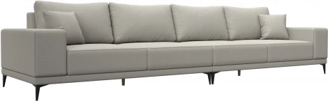 Диван прямой Льюес Лонг (Бежевый/Рогожка) Лига Диванов арт.124824