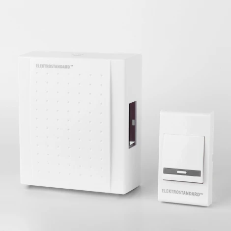 Звонок дверной электромеханический Elektrostandard, белый, 1 мелодия, IP44