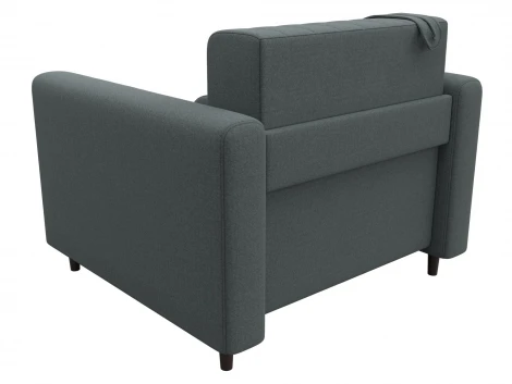 Кресло Лига-070 (ЛДСП,Брус,Фанера/Дерево/Рогожка/Серый) Лига Диванов 132544