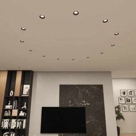 Встраиваемый светильник Denkirs Vibi DK3055-BK (220V, круглые)