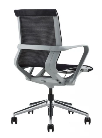Офисное кресло PROV LB черная сетка, алюминиевый каркас