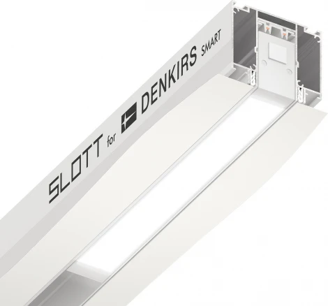 Профиль-трек Denkirs Smart Slott TR2014-WH, для натяжных потолков, 2 м, алюминий, белый (220V)