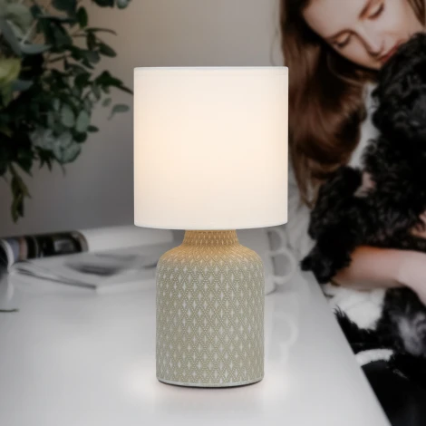 Интерьерная настольная лампа Rivoli Sabrina 7043-501 (220V, выключатель, круглые)