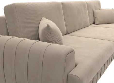 Диван прямой Лига-057 НПБ Лонг Лига Диванов (Велюр) арт.129239